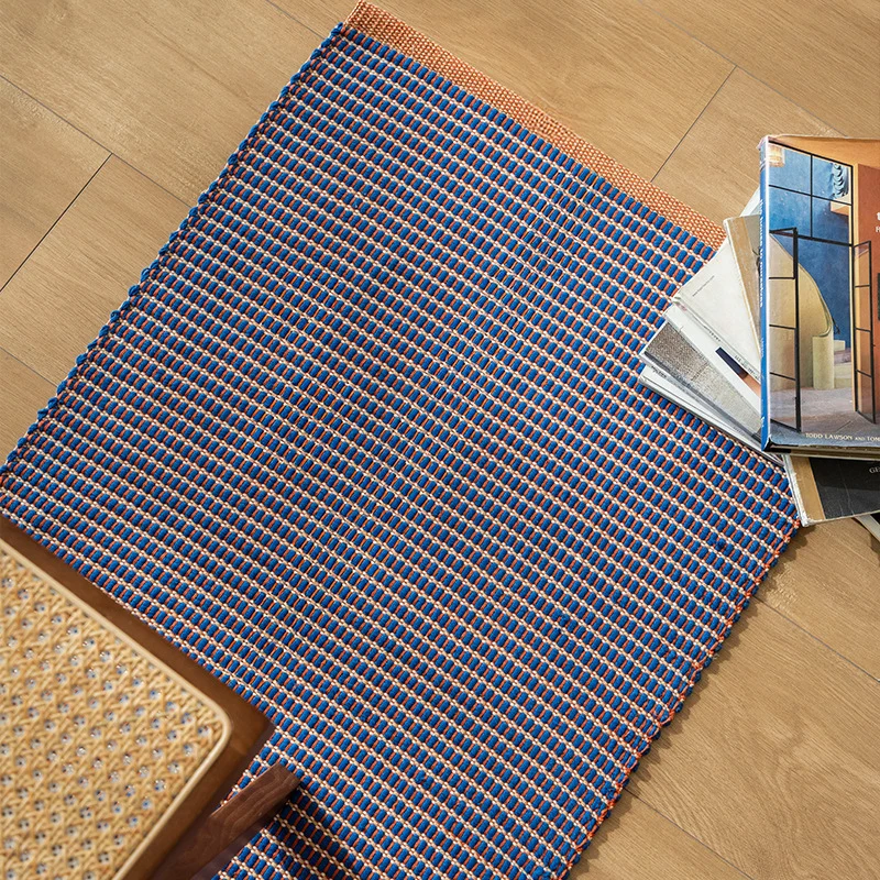 Geflochtener Outdoor- und Badvorleger aus PVC für Eingangsbereich und Terrasse