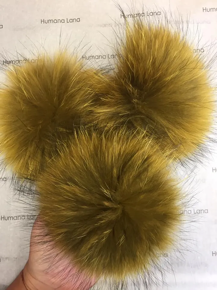 Ginger fur pompom