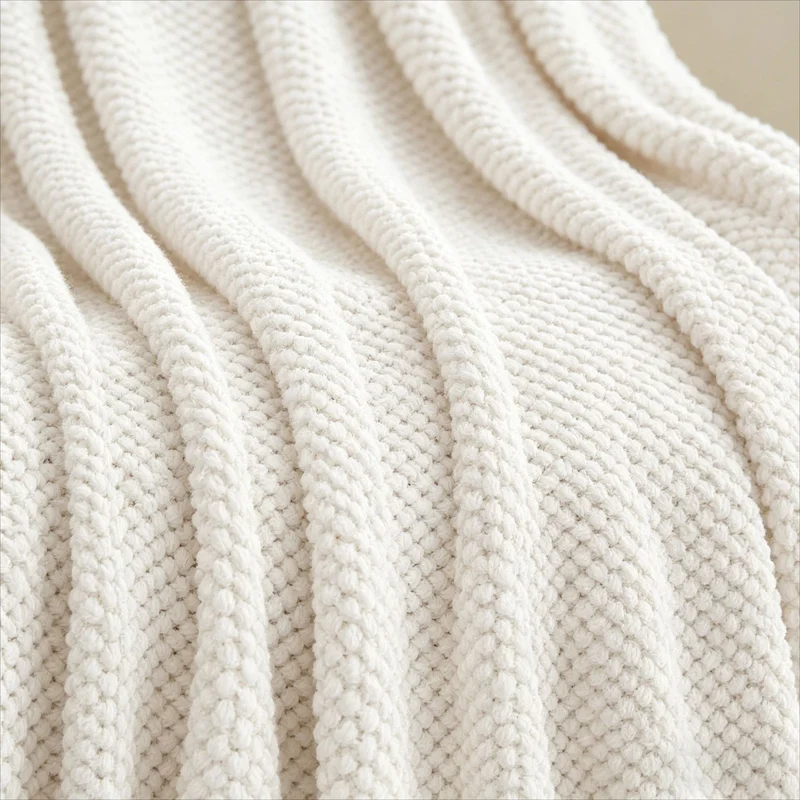 Chunky Strickwurfdecke