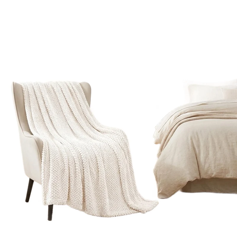 Chunky Strickwurfdecke