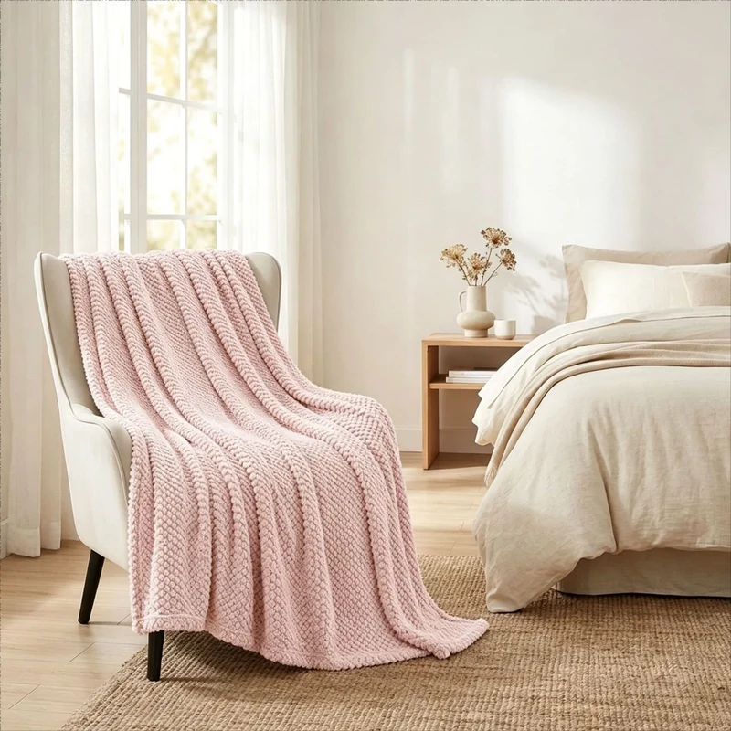 Chunky Strickwurfdecke