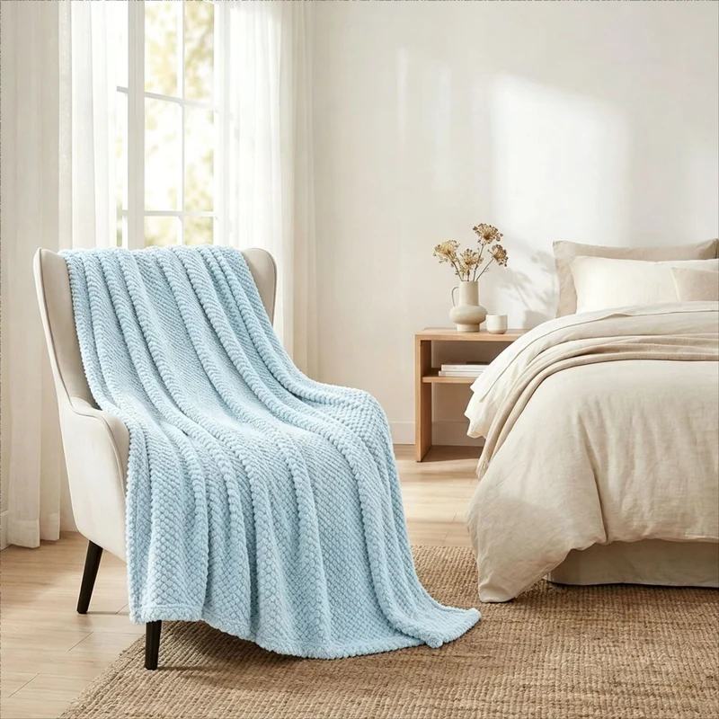 Chunky Strickwurfdecke