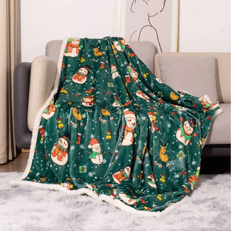 Weihnachtliches Plüschdecke