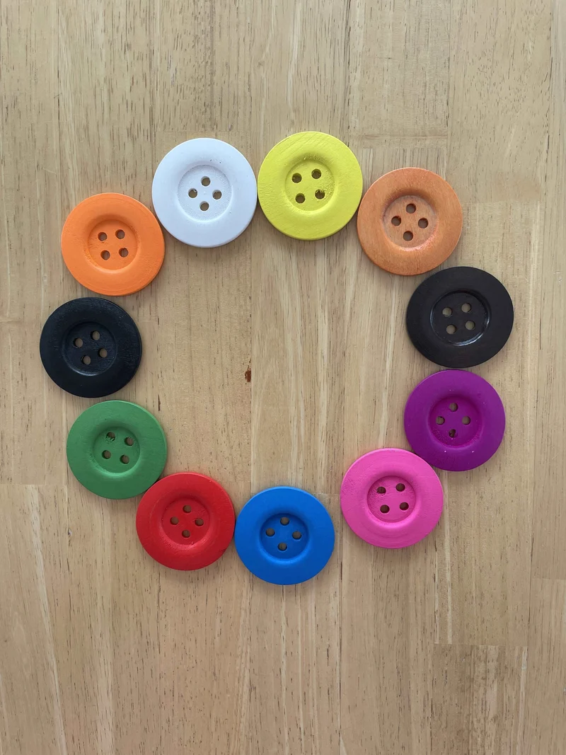 Wooden buttons 50mm