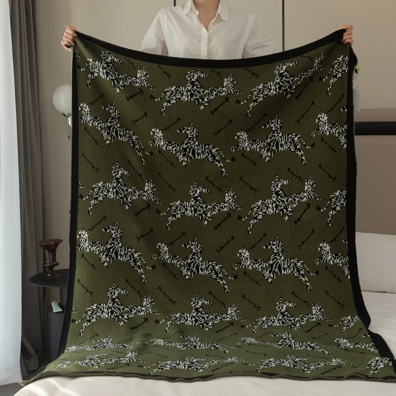 Stylische Tierdruck Wurfdecke