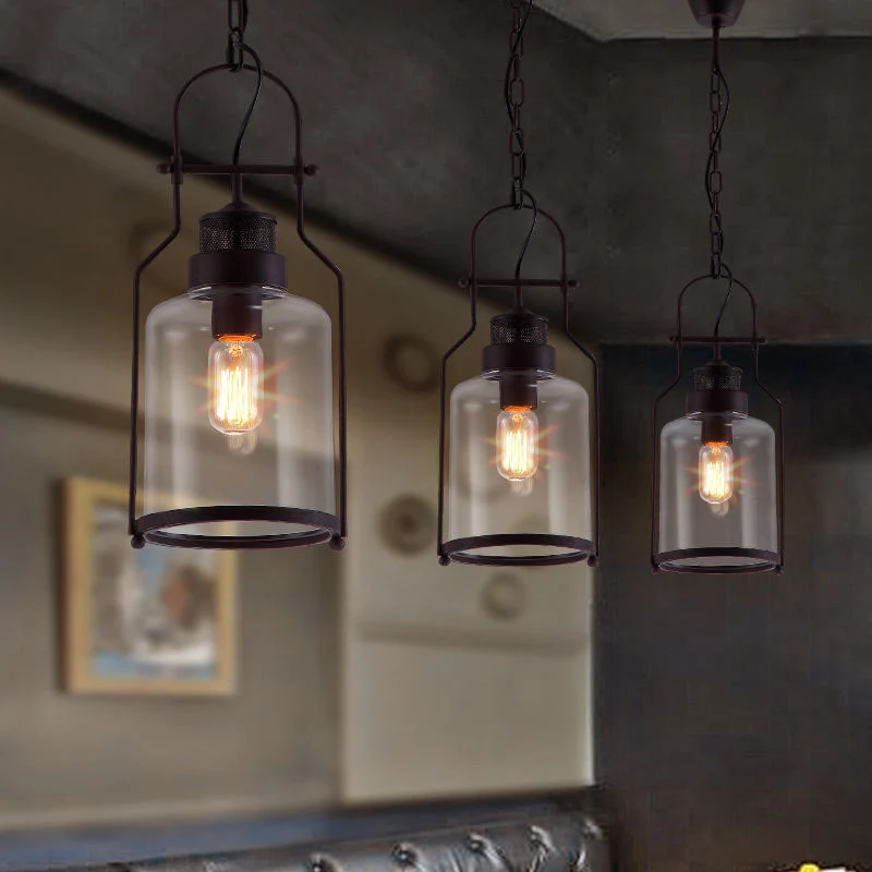 Vintage-inspirierte Glaskettenlampe