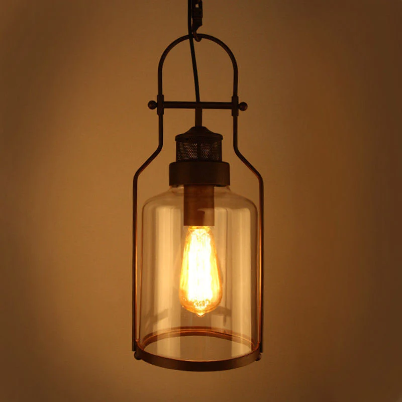 Vintage-inspirierte Glaskettenlampe