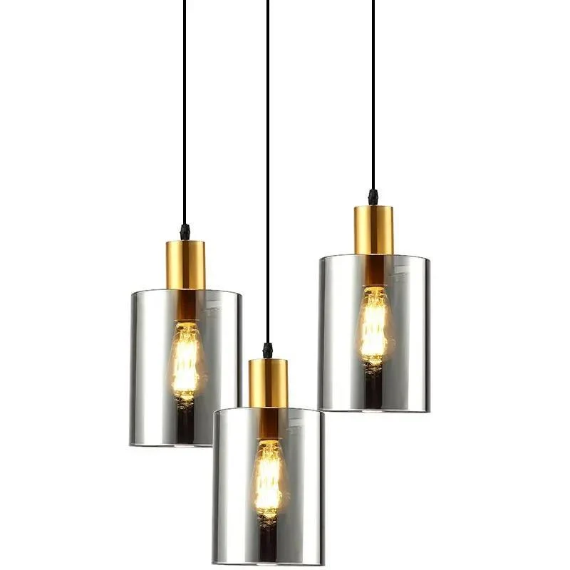 Moderne transparente Glas-Pendelleuchte