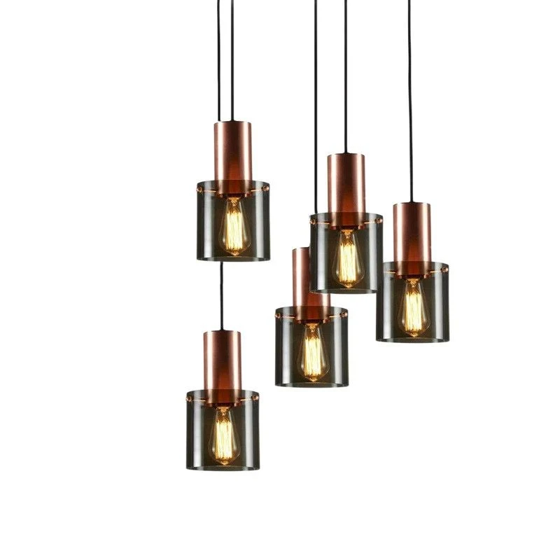Moderne transparente Glas-Pendelleuchte