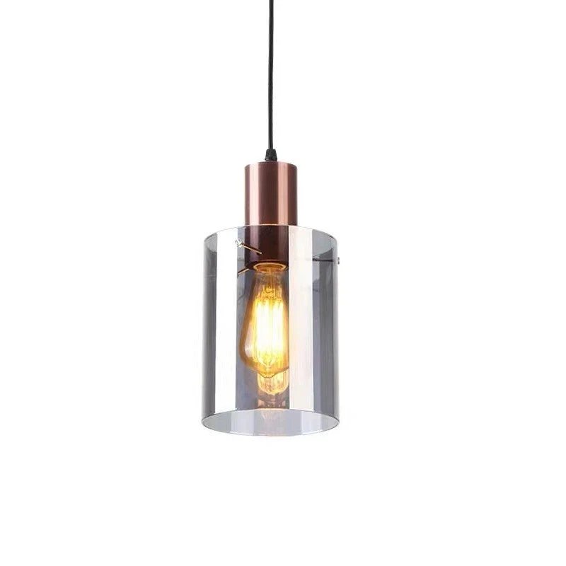 Moderne transparente Glas-Pendelleuchte