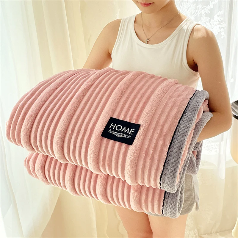 Frauen Cozy Ribbed Sherpa Decke