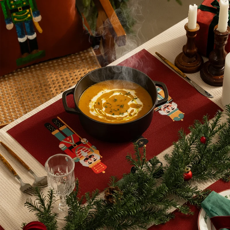 Weihnachts-Fußmatte mit Nussknacker-Motiv