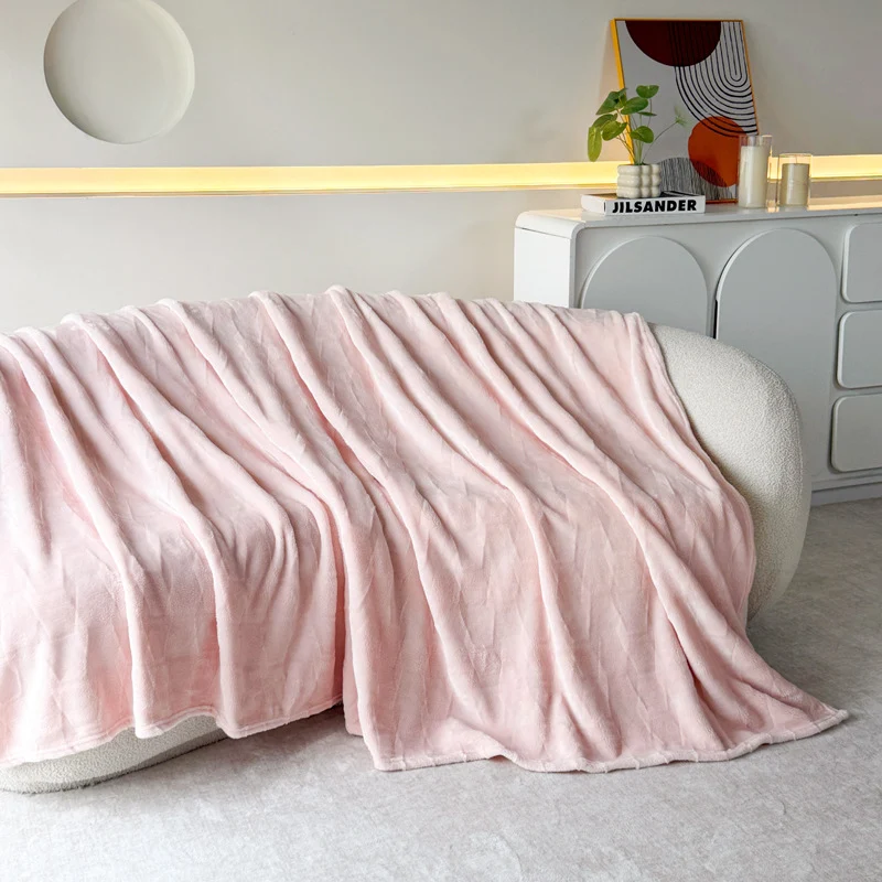 Strukturiert weiches Fleece-Wurfdecke