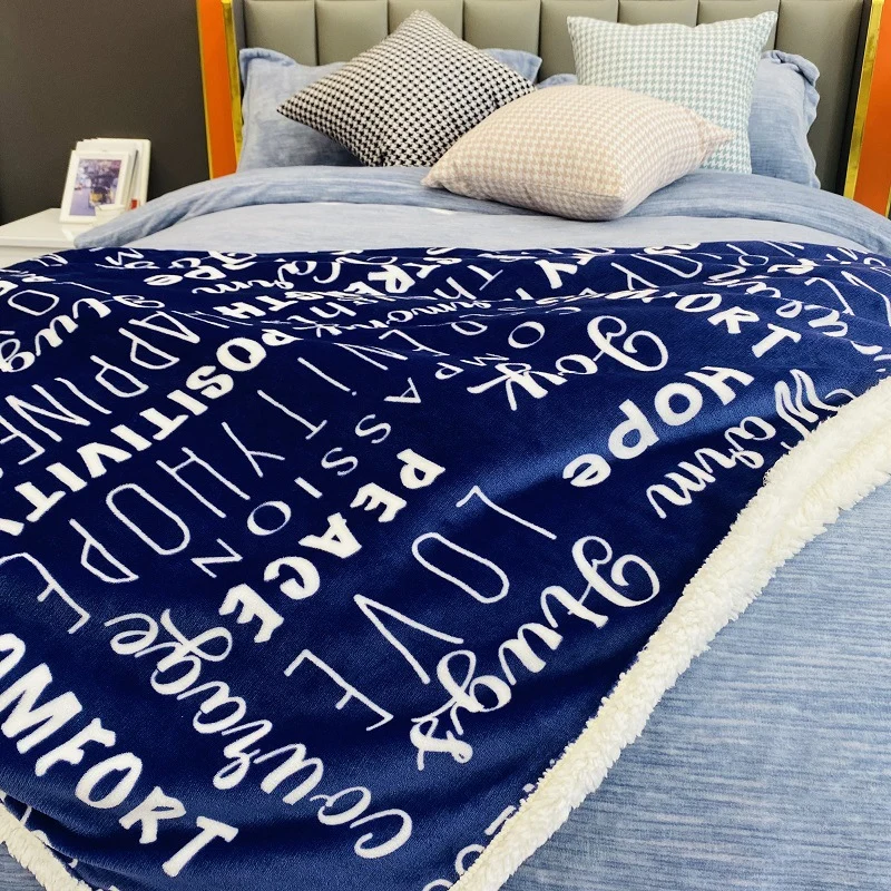 weiche bedruckte Fleece-Decke