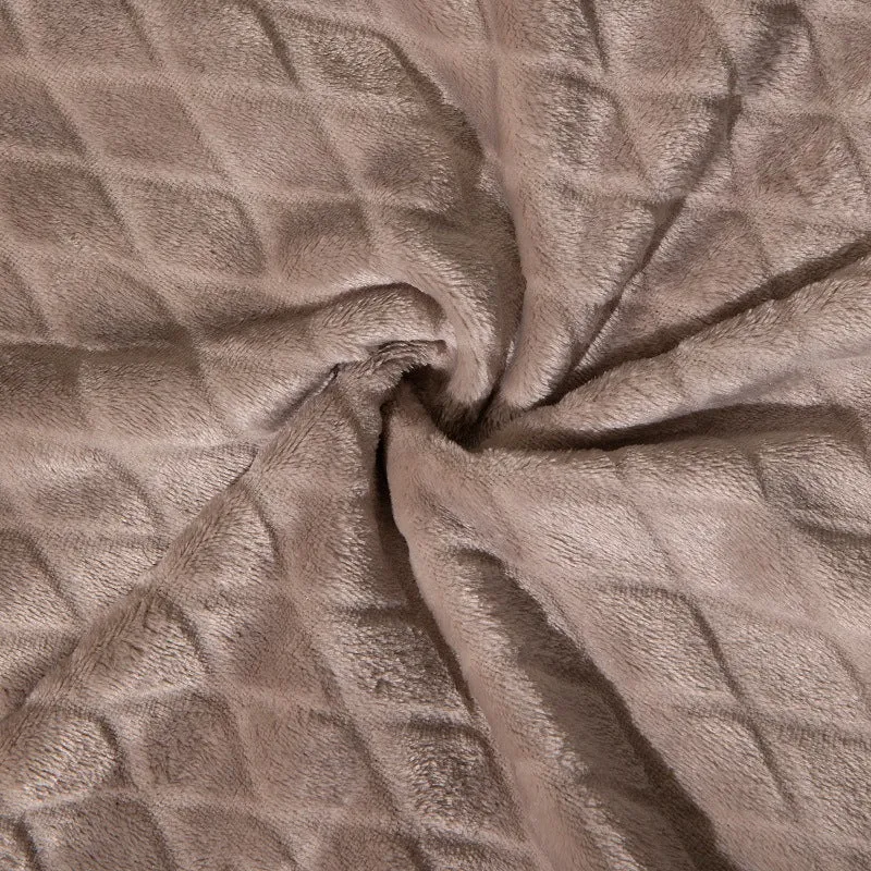 Premium Fleece Diamantgequiltete Wurfdecke