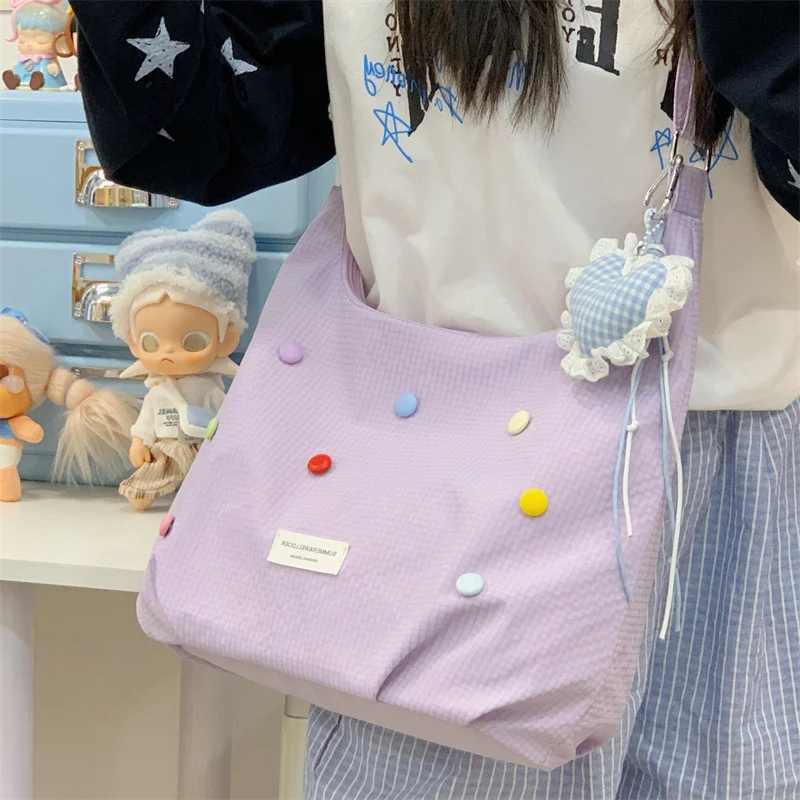 Casual Pop-Beschmückte Hobo-Tasche Karnz