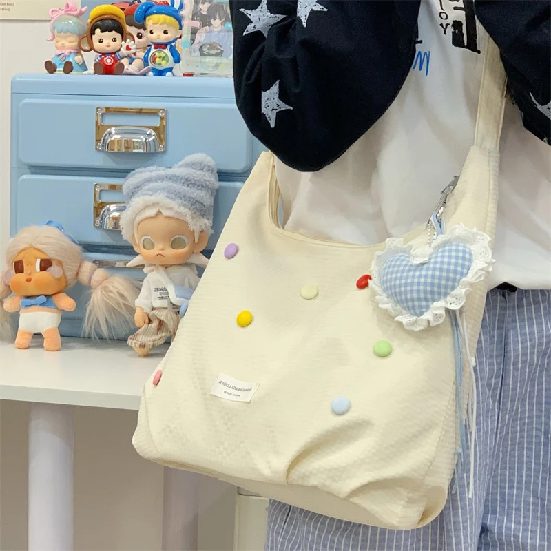 Casual Pop-Beschmückte Hobo-Tasche Karnz