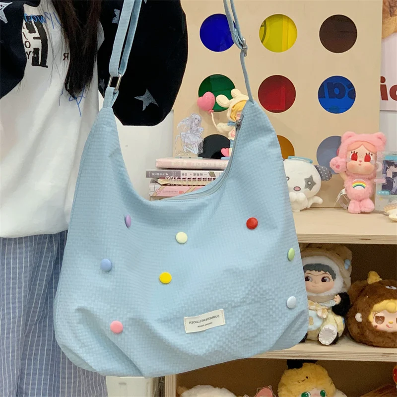 Casual Pop-Beschmückte Hobo-Tasche Karnz