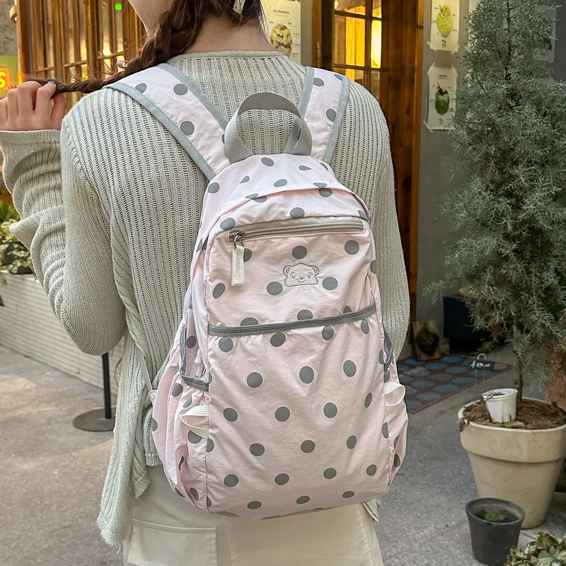Lässiger Polka Dot Rucksack Karnz