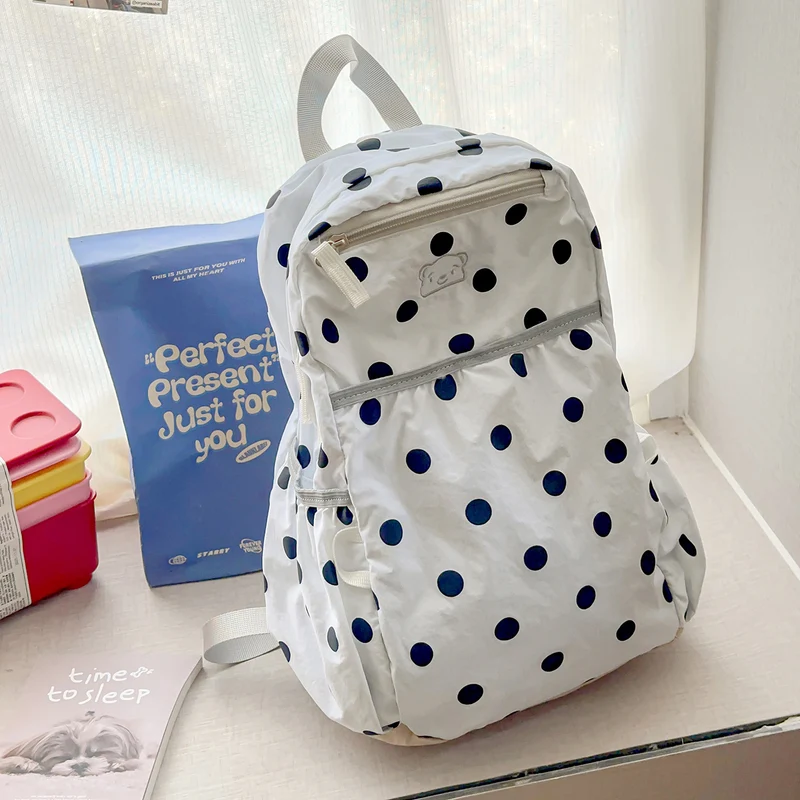 Lässiger Polka Dot Rucksack Karnz