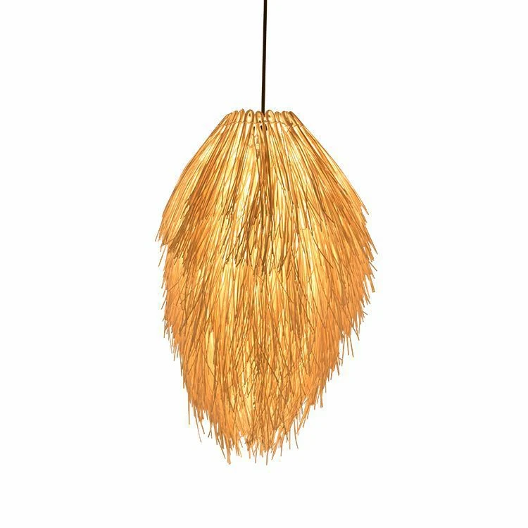 Boho-inspirierte gewebte Pendelleuchte