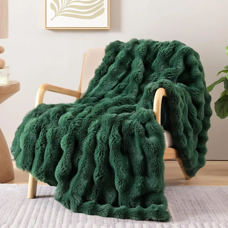 Plüsch-Faux-Fur-Wurfdecke
