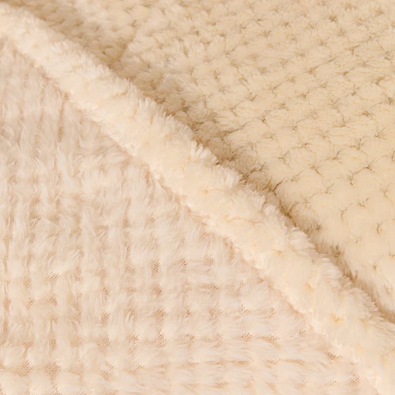 Luxuriöse Waffelstrickwurfdecke