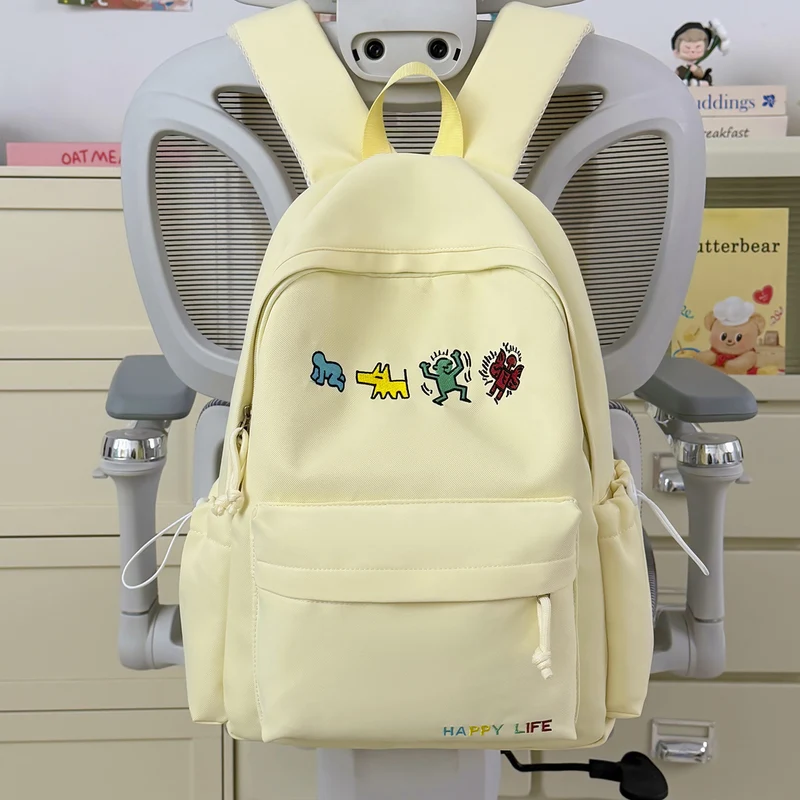 Künstlerisch Bestickter Freizeit-Rucksack Karnz