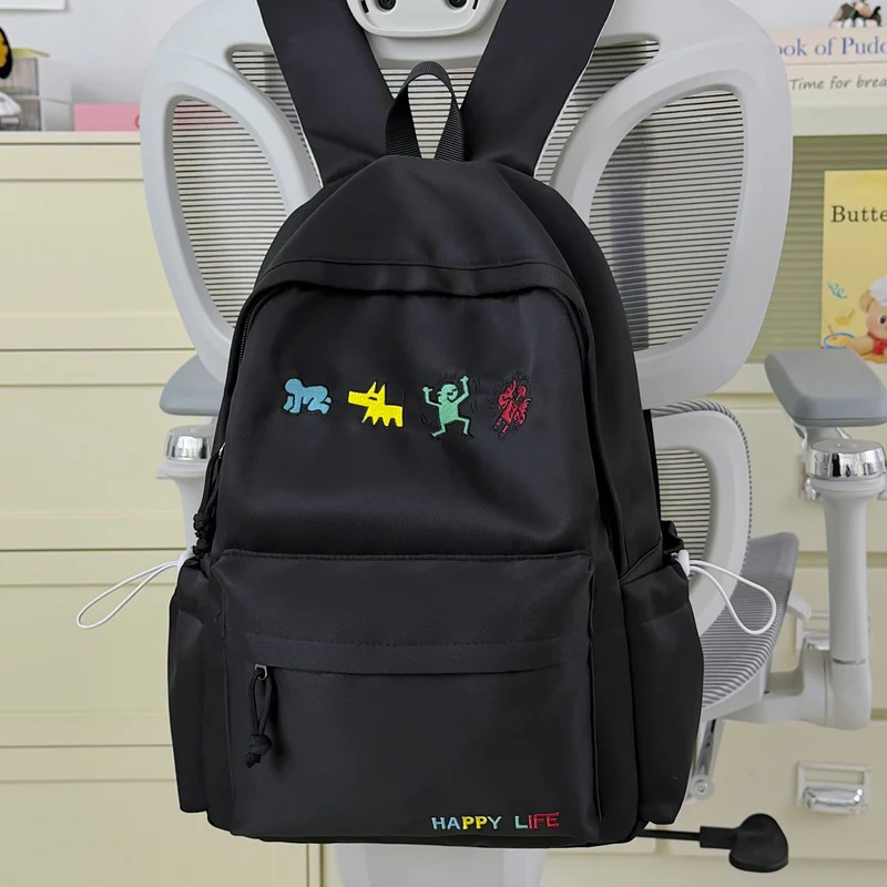 Künstlerisch Bestickter Freizeit-Rucksack Karnz