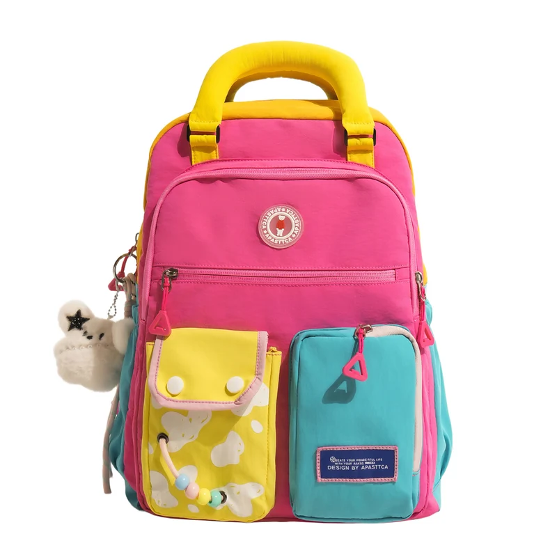 Farbblock Multi-Funktions-Rucksack Karnz