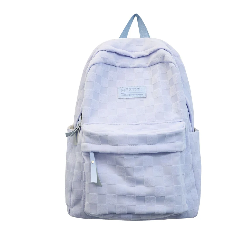 Klassischer kariert gemusterter Rucksack Karnz