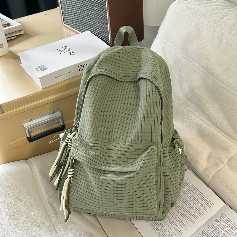 Klassischer karierter Rucksack Karnz