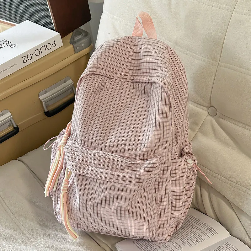 Klassischer karierter Rucksack Karnz