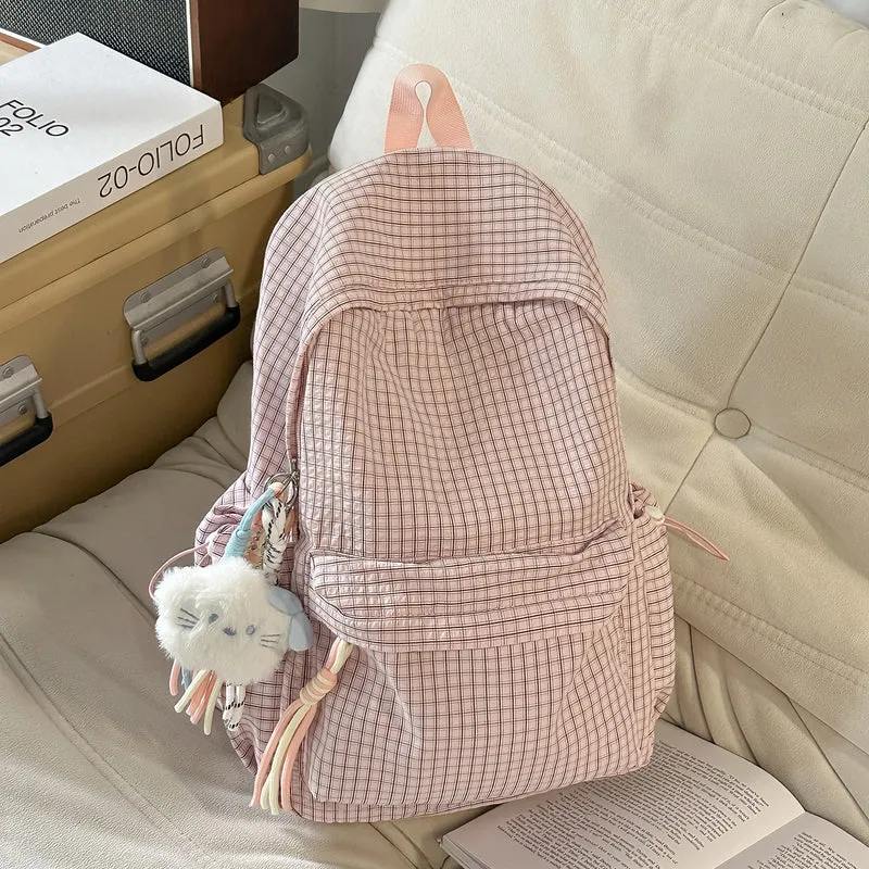 Klassischer karierter Rucksack Karnz