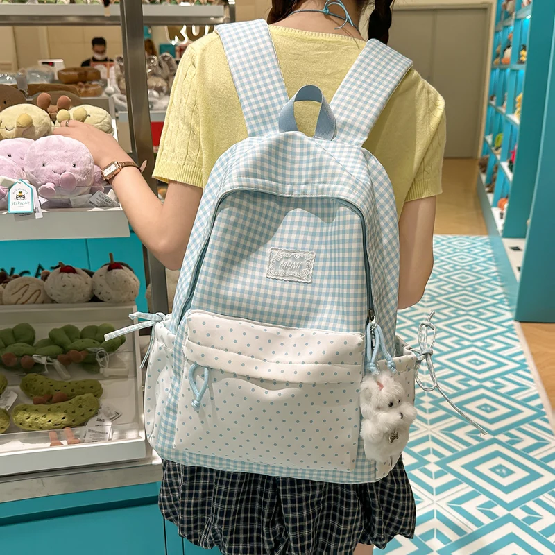 Chic Plaid Rucksack Karnz