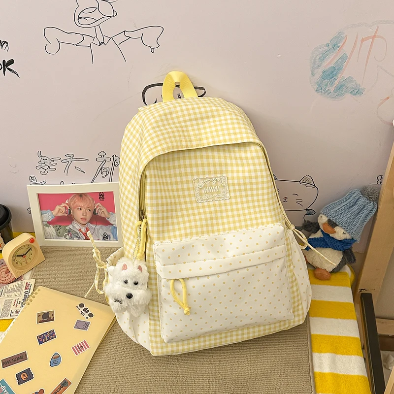 Chic Plaid Rucksack Karnz