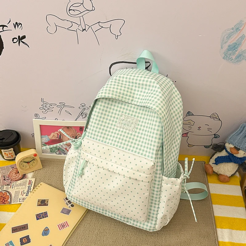 Chic Plaid Rucksack Karnz