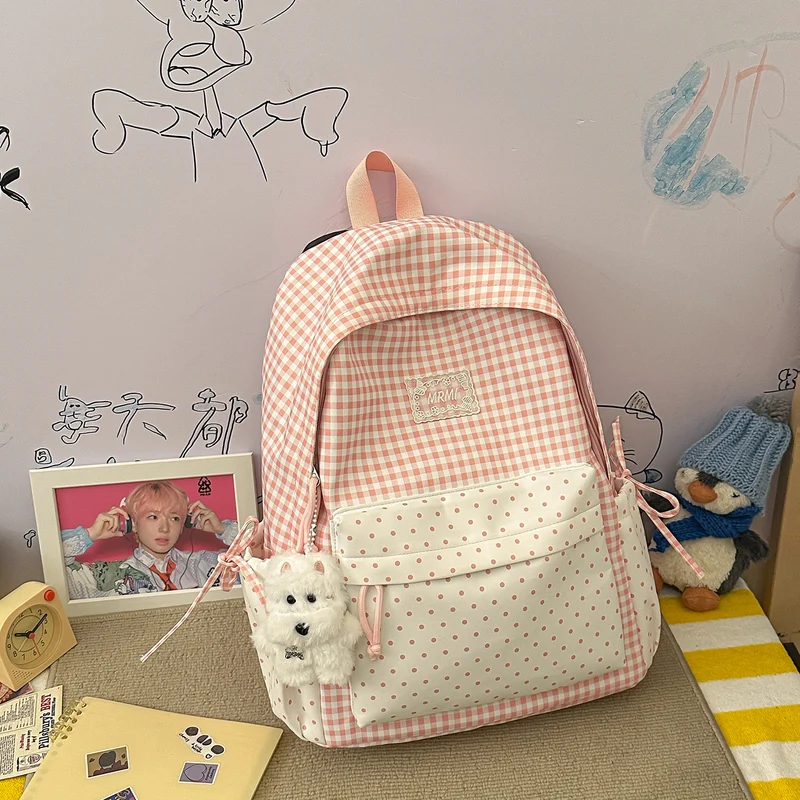Chic Plaid Rucksack Karnz