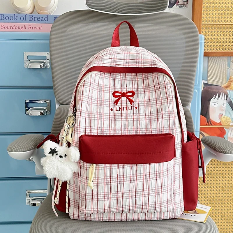 Gepunktetes Muster Freizeit Rucksack Karnz