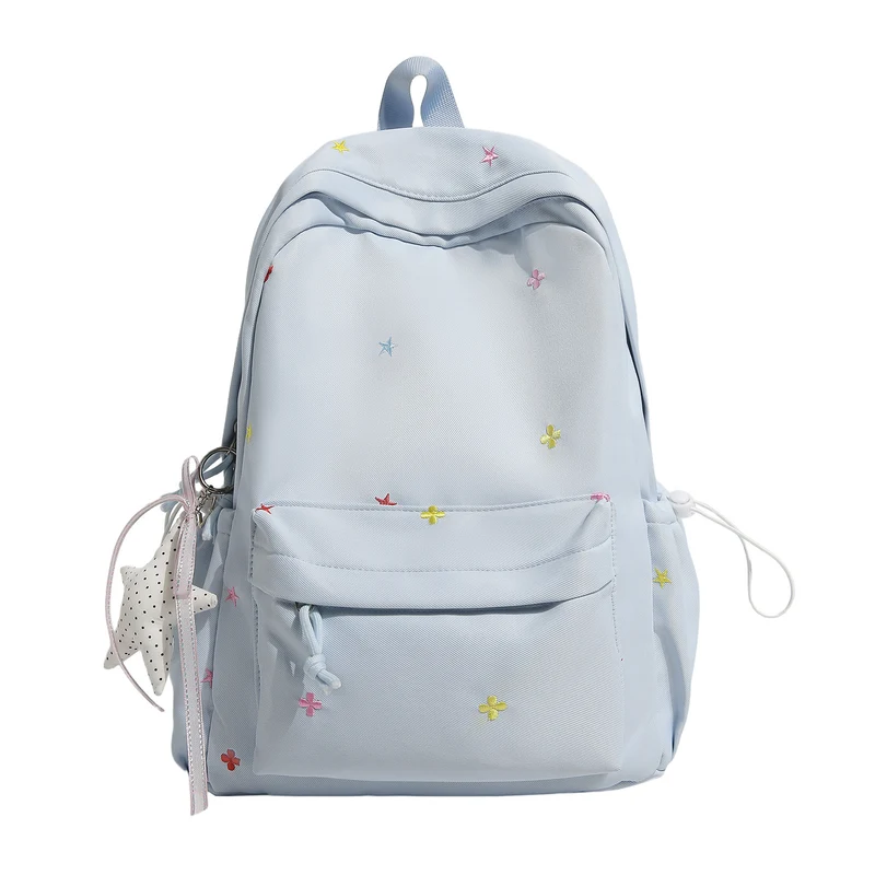 Lässiger bestickter Stern-Rucksack Karnz