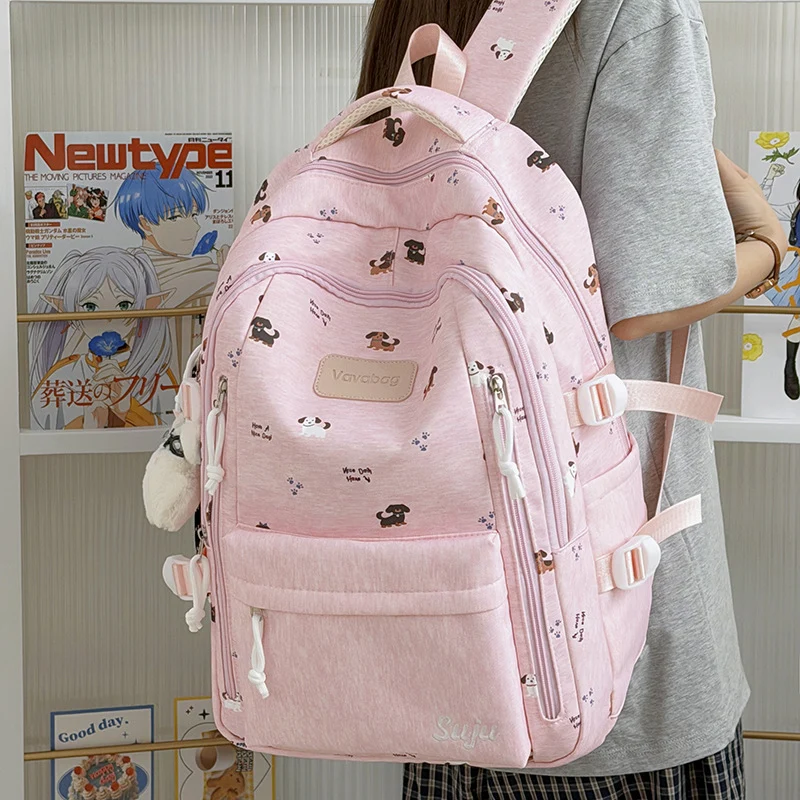 Verspielt Hunde-Themen Schulrucksack Karnz