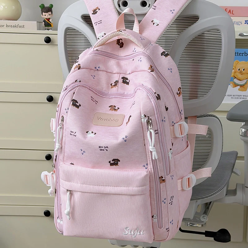 Verspielt Hunde-Themen Schulrucksack Karnz