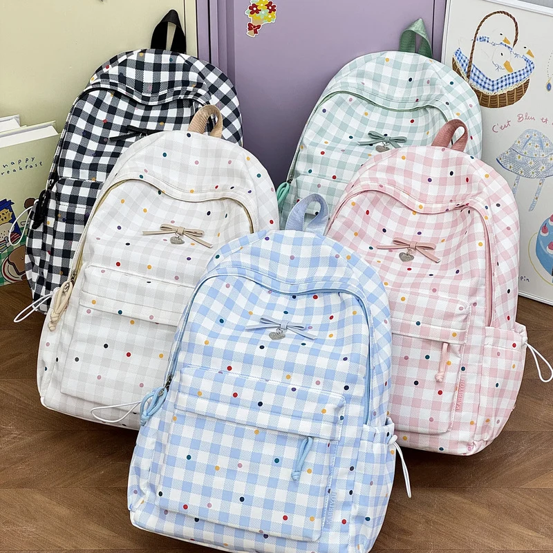 Verspielter Überprüfter Muster Rucksack Karnz