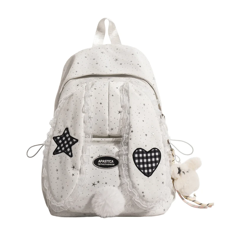 Verspielt Hasenohren-Design Rucksack Karnz
