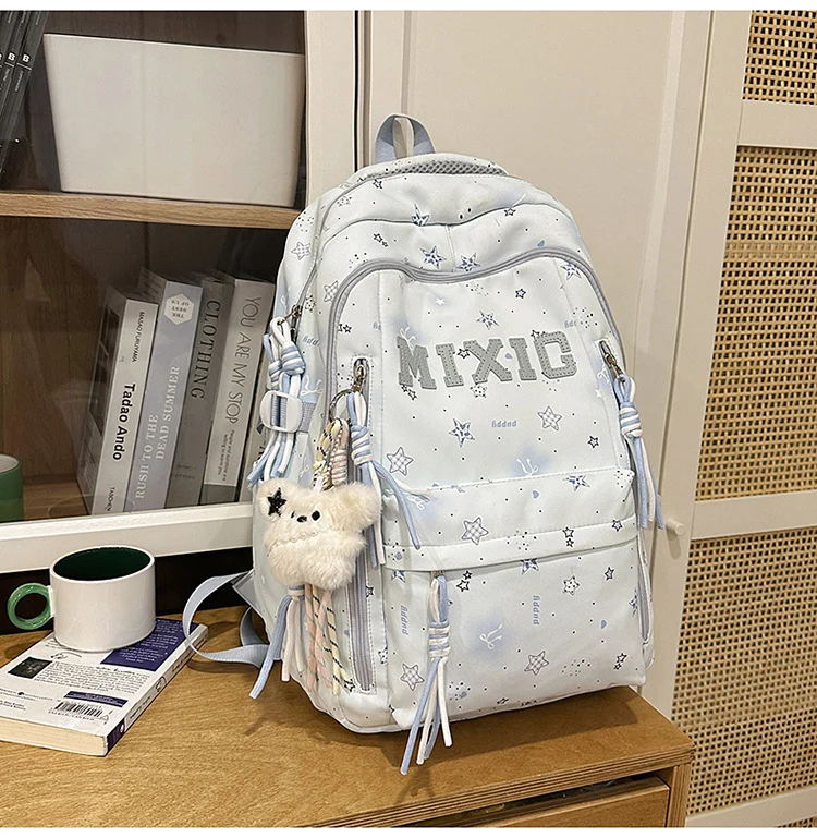 Trendige Illustrierte Grafik Rucksack Karnz