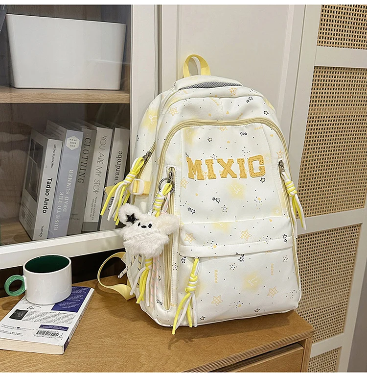 Trendige Illustrierte Grafik Rucksack Karnz