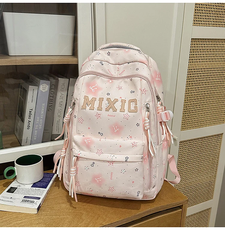 Trendige Illustrierte Grafik Rucksack Karnz