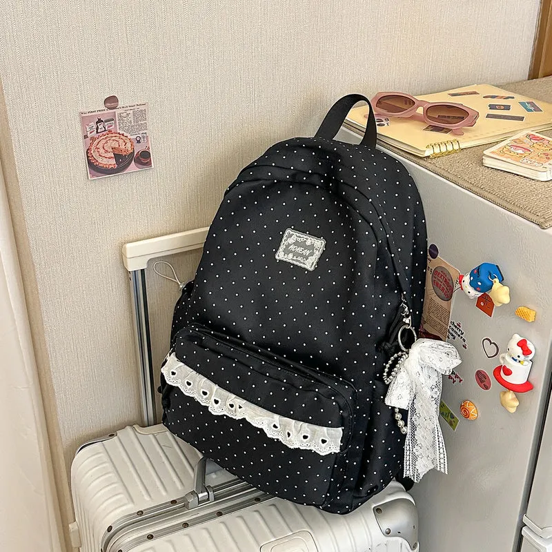 Charmanter gepunkteter Rucksack Karnz
