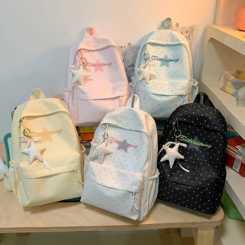 Charmanter Pünktchen Freizeit Rucksack Karnz