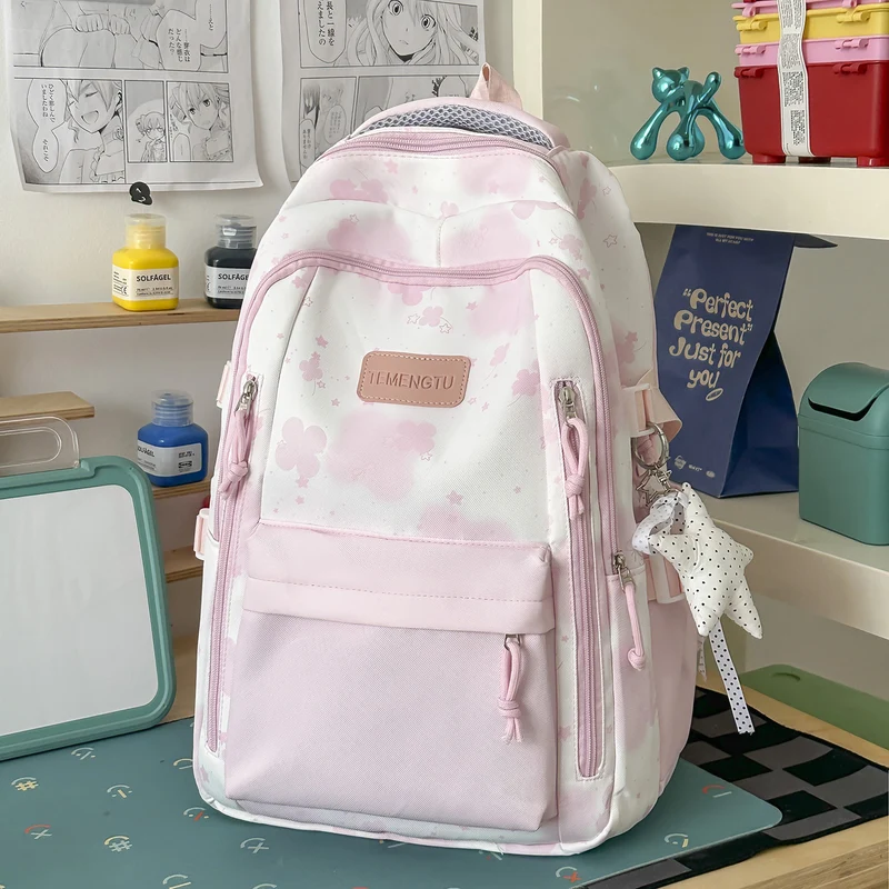 Charmanter Blumendruck Rucksack Karnz